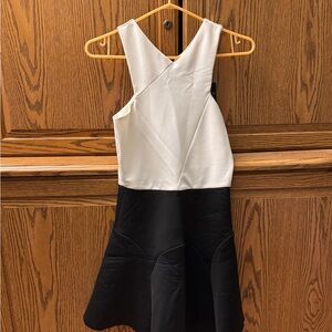 NWT Elegant Black and White Dress